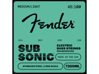 Fender Stainless 7350s Bass Strings Stainless Steel Roundwound Long Scale 7350ML 045-100 Fender Stainless 7350s Bass Strings Stainless Steel Roundwound Long Scale 7350ML 045-100